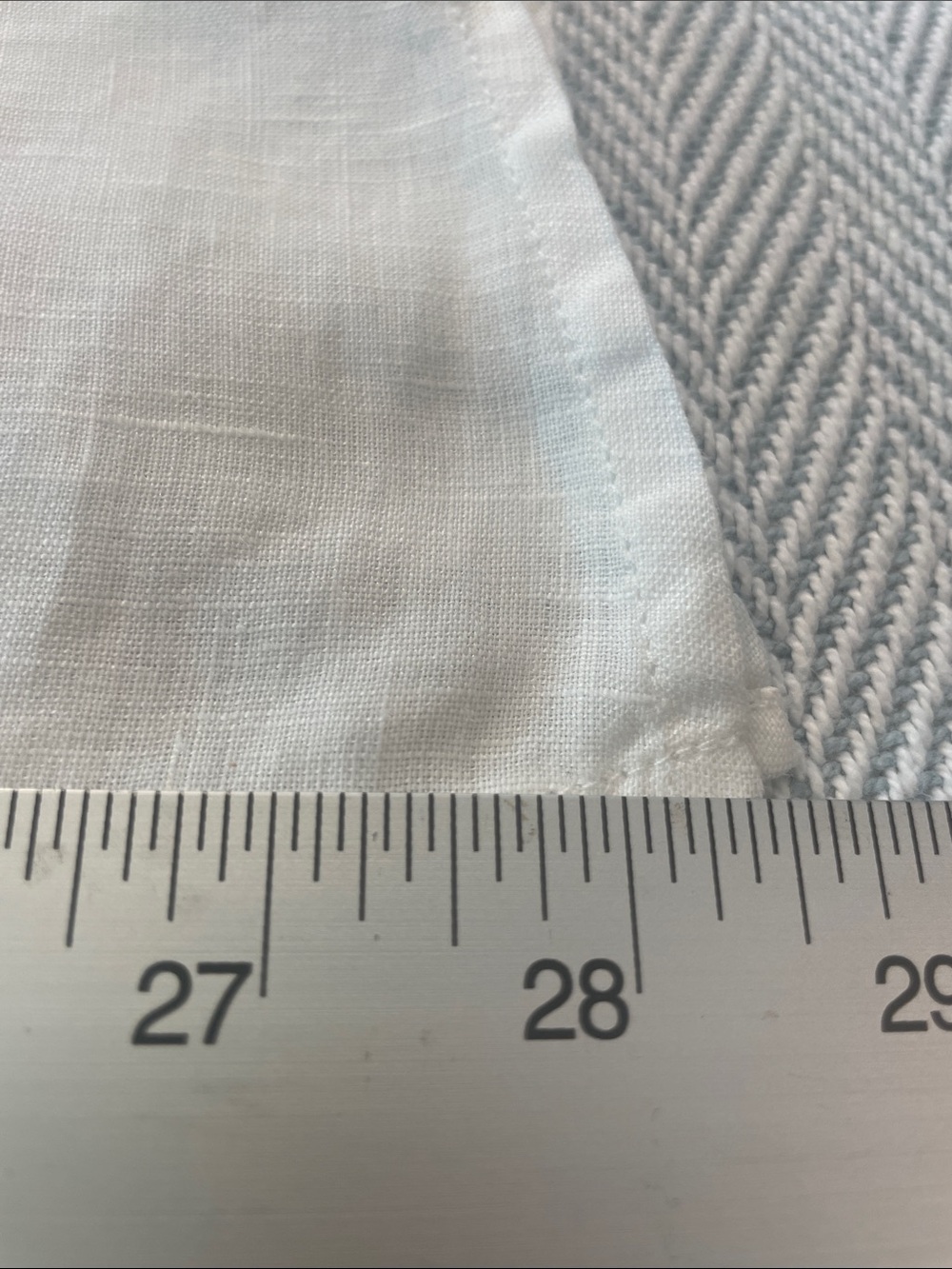 Avenue 18-20 Linen Classic White ShortSleeve Shirt Womens pit to pit 25” Preworn - Picture 15 of 16